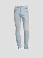 Worn Destroyed Skinny Jeans
