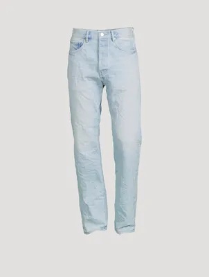 Cotton Straight-Leg Jeans