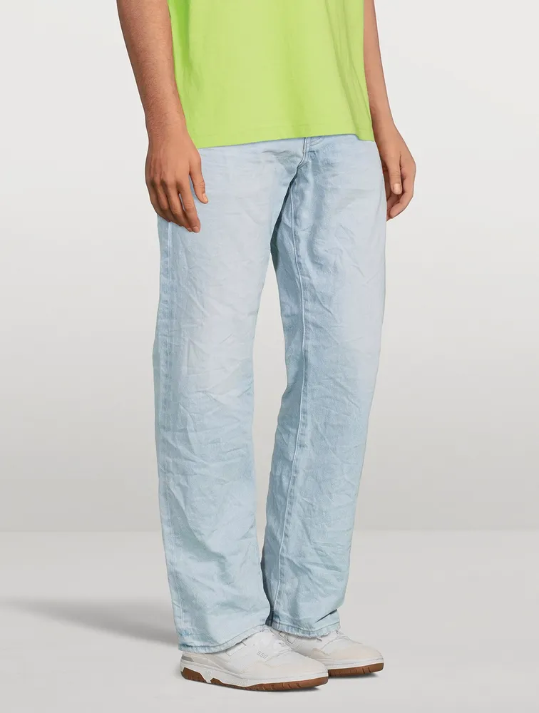 Cotton Straight-Leg Jeans