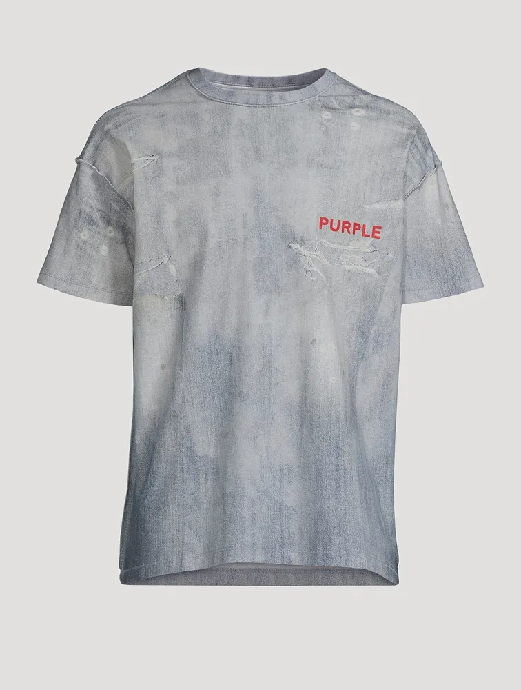 Worn Light Denim T-Shirt