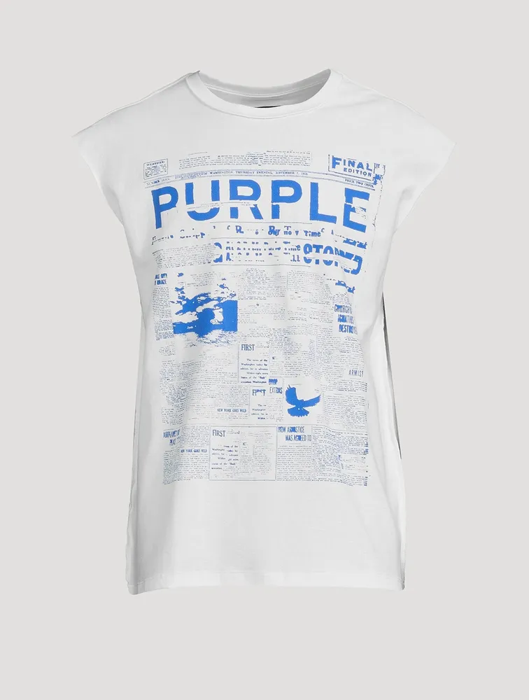 Newsprint Tank Top