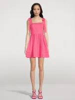 Kammy Tie-Strap Mini Dress