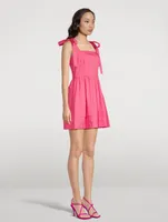 Kammy Tie-Strap Mini Dress