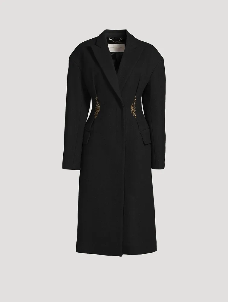 Ravis Embellished Wool Coat
