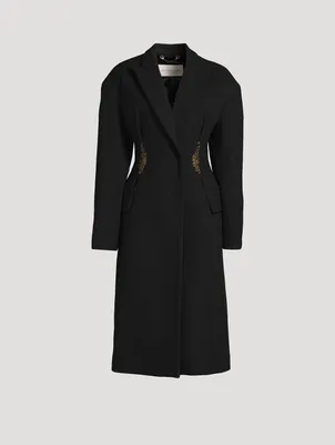 Ravis Embellished Wool Coat