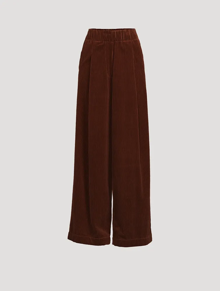 Pila Wide-Leg Corduroy Trousers