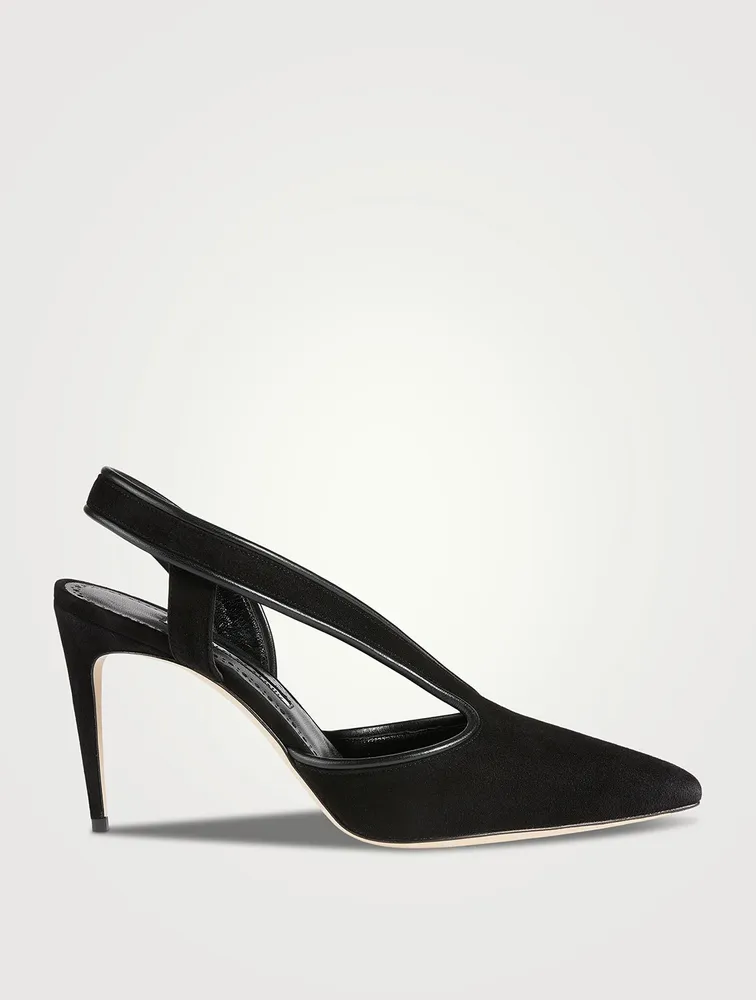Belaz Suede Slingback Pumps