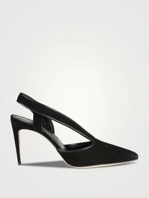 Belaz Suede Slingback Pumps