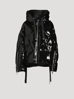 Puff Khris Scale Sequins Down Jacket