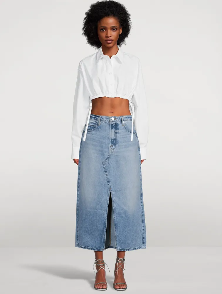 The Midaxi Denim Midi Skirt