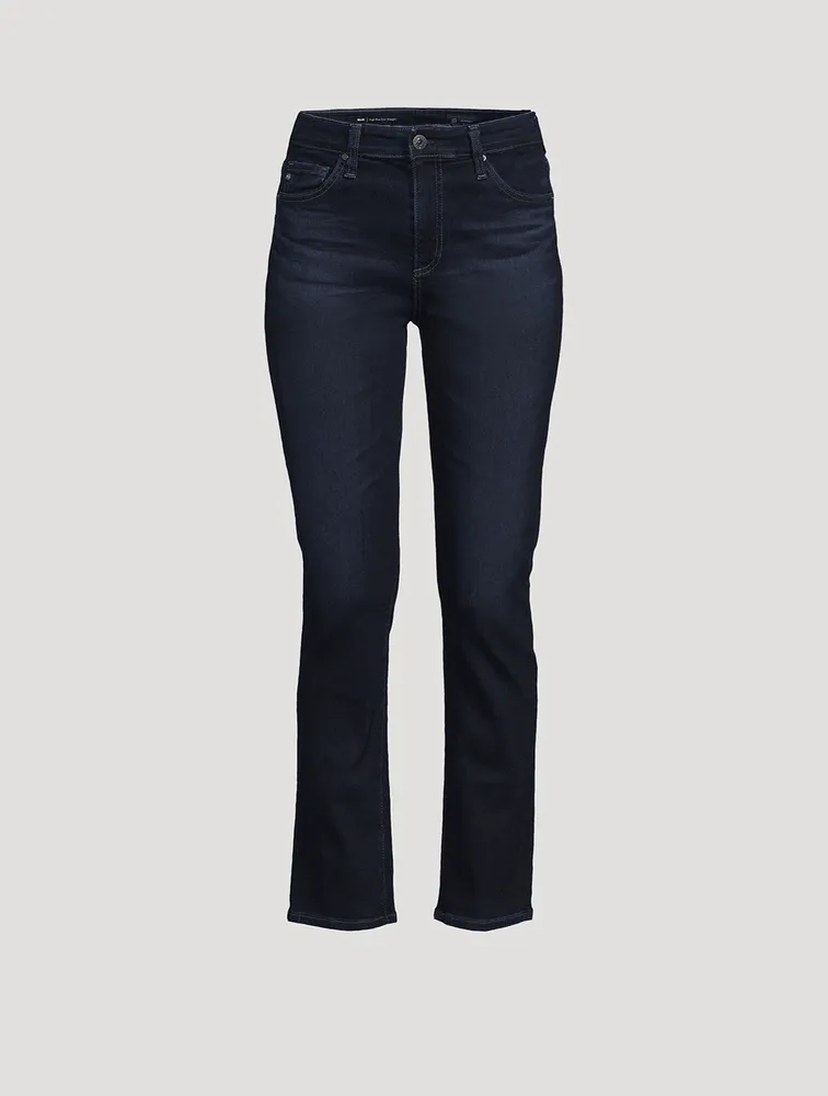 Mari High-Rise Slim Straight Jeans