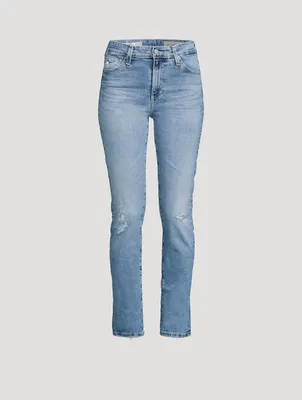 Mari High-Rise Slim Straight Jeans