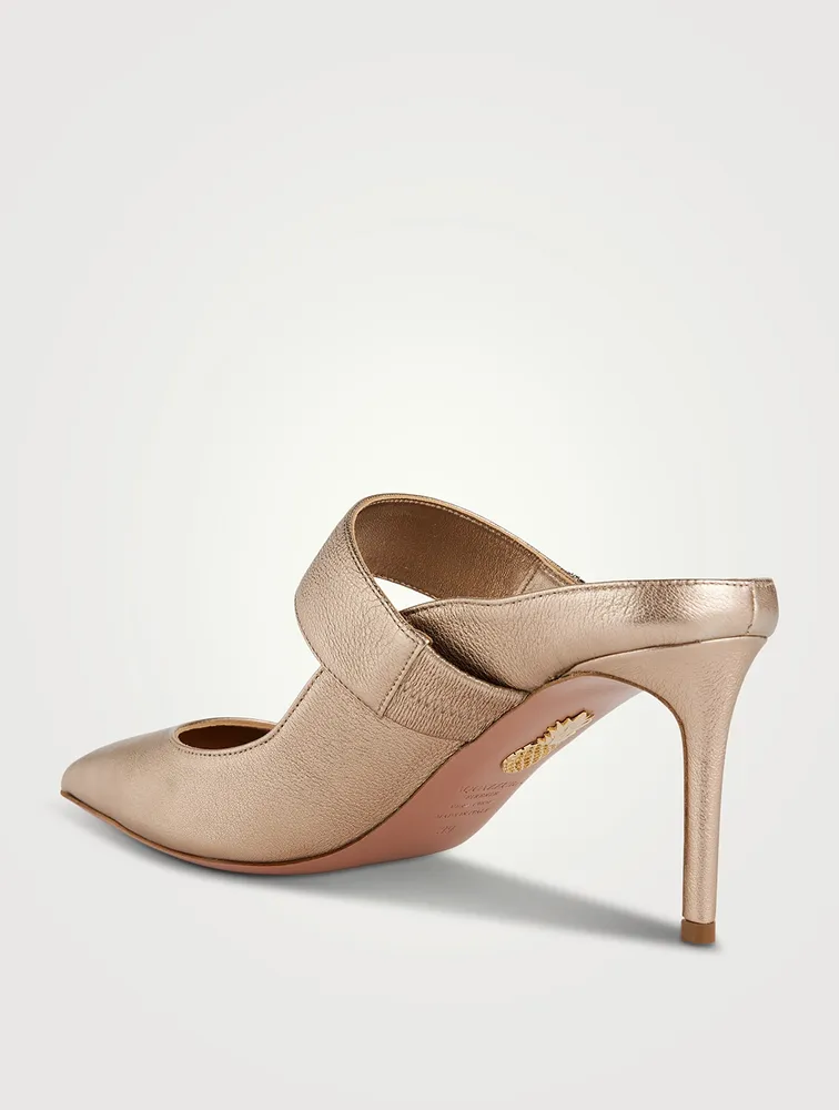 Macaron Leather Mules