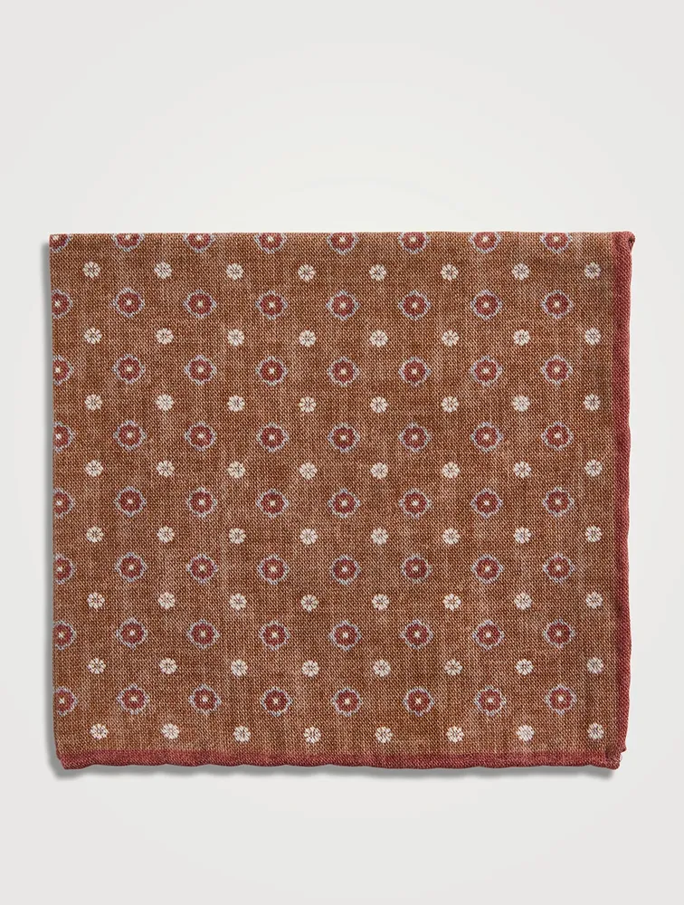 Wool And Cotton Pocket Square