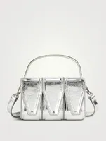 Three Metallic Leather Clutch