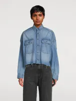 Cropped Denim Shirt