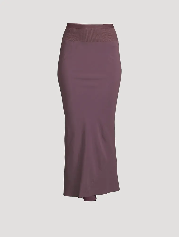 Bias-Cut Midi Skirt