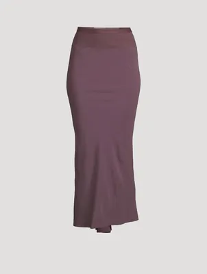 Bias-Cut Midi Skirt