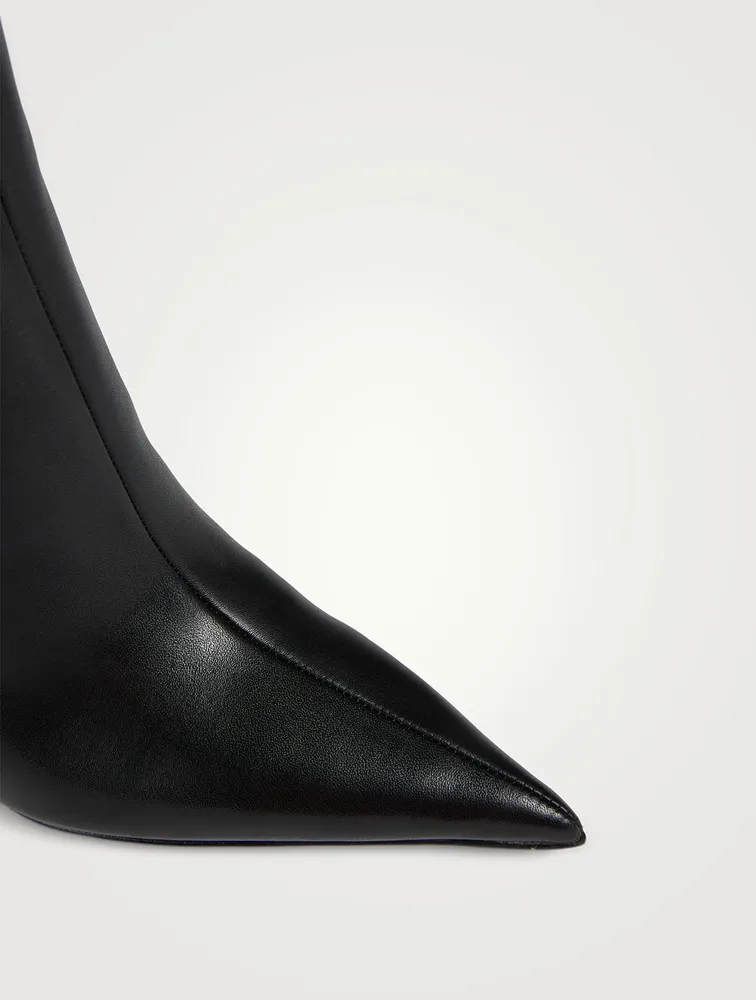 Delphine Embossed Leather Knee-High Boots