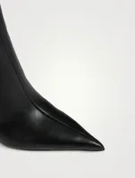 Delphine Embossed Leather Knee-High Boots