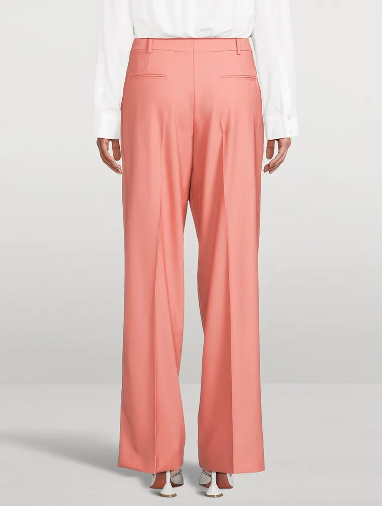 Wool Wide-Leg Pants
