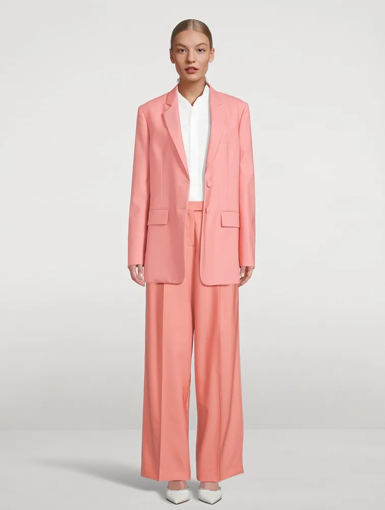 Wool Wide-Leg Pants