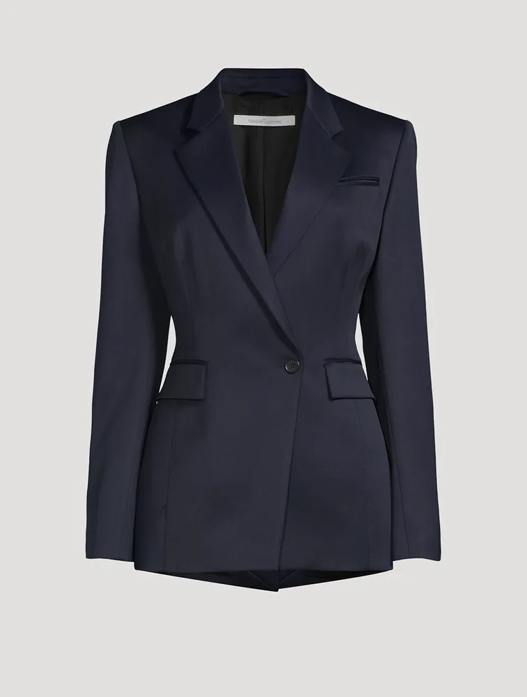 Wool Seamed Waist Jacket