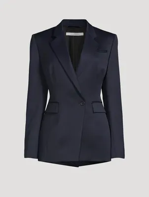 Wool Seamed Waist Jacket