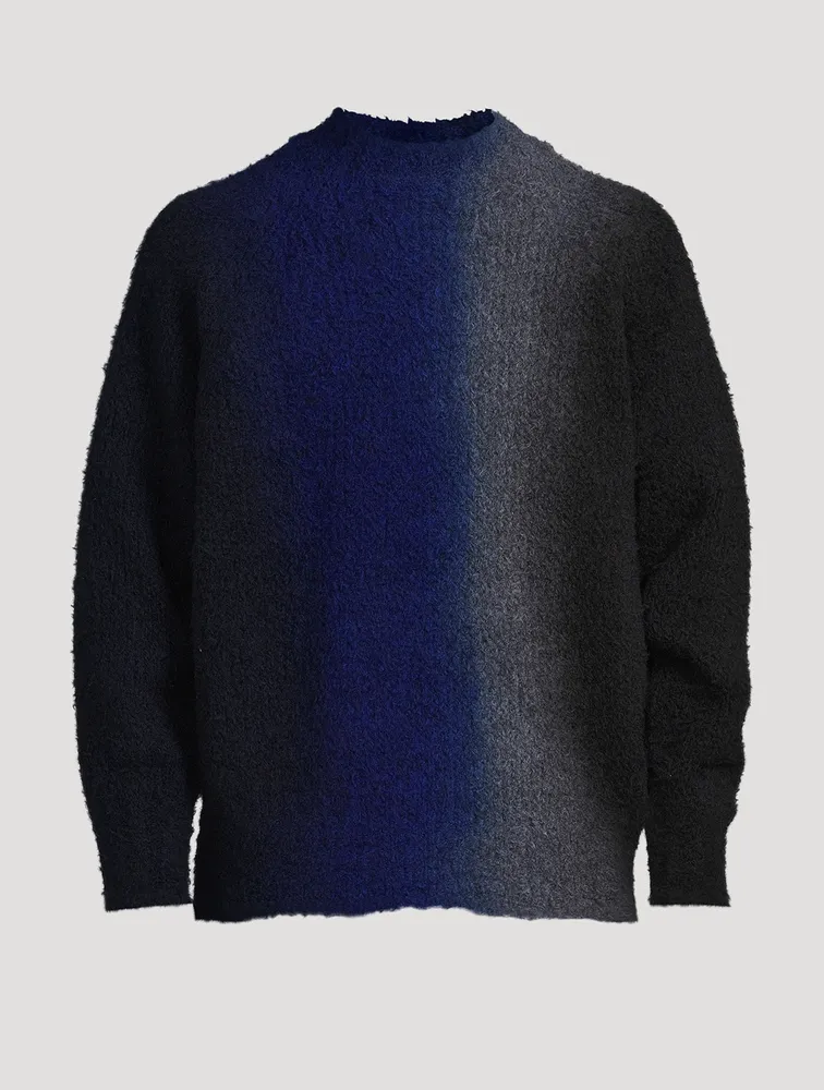 Wool-Blend Tie Dye Knit Sweater