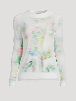 Mesh Top Blurred Print