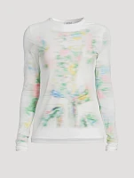 Mesh Top Blurred Print