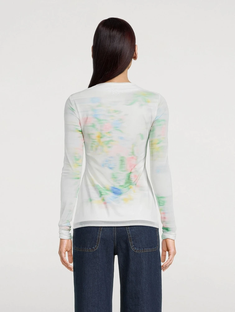 Mesh Top Blurred Print