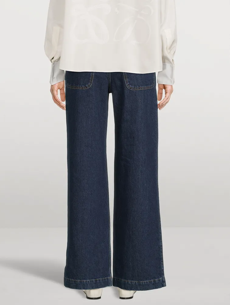 High-Waisted Wide-Leg Jeans