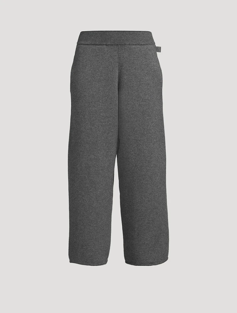 Cropped Cashmere Trousers