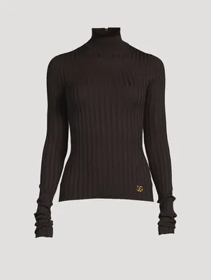 Rib-Knit Turtleneck