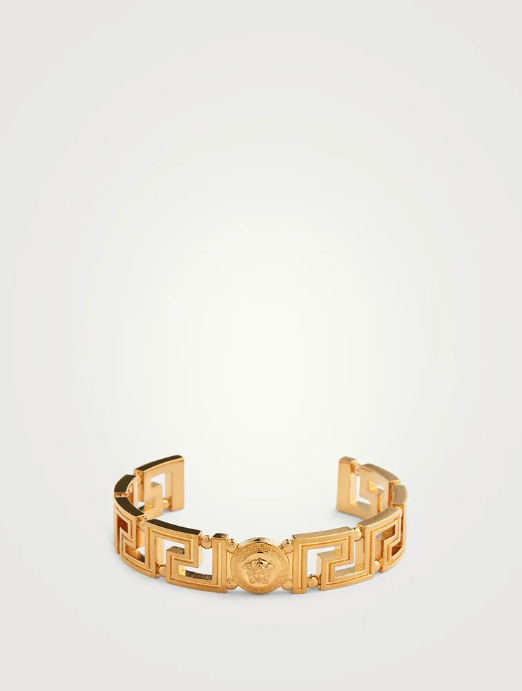 Medusa Greca Cuff Bracelet