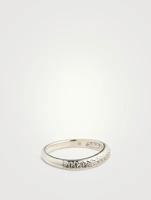 Surf Pavé Ring With Diamonds