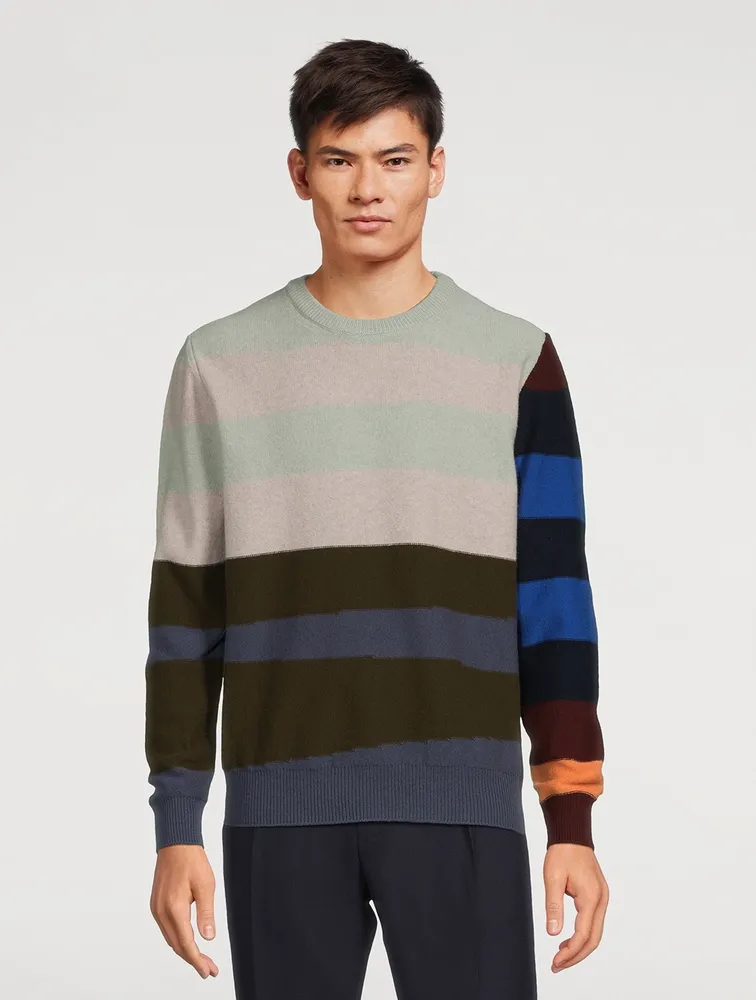 Lambswool Sweater Striped Print