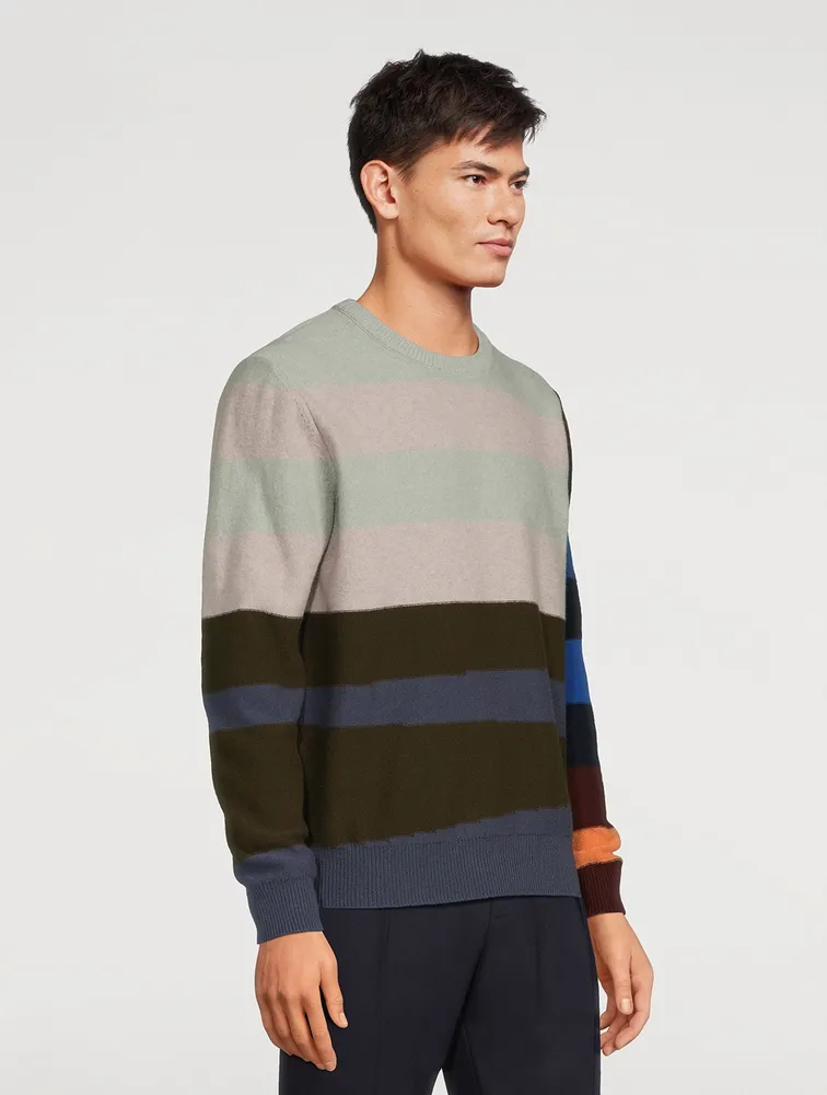 Lambswool Sweater Striped Print