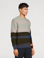 Lambswool Sweater Striped Print