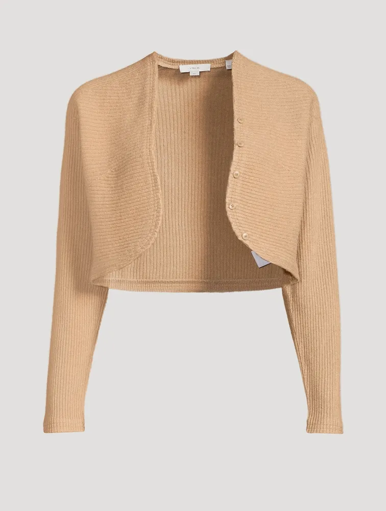 Ribbed Wool And Cashmere Bolero