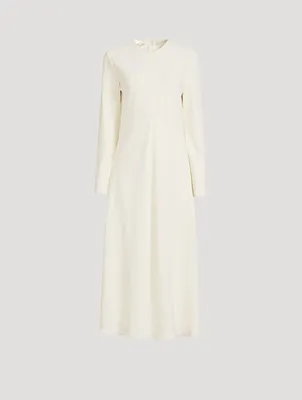 Bias-Cut Midi Dress