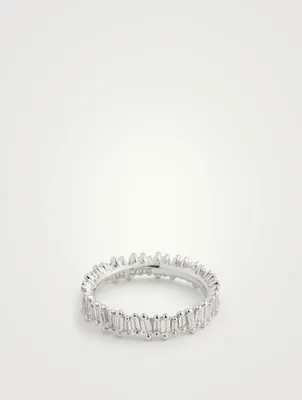 Fireworks 18K Gold Eternity Ring With Diamonds