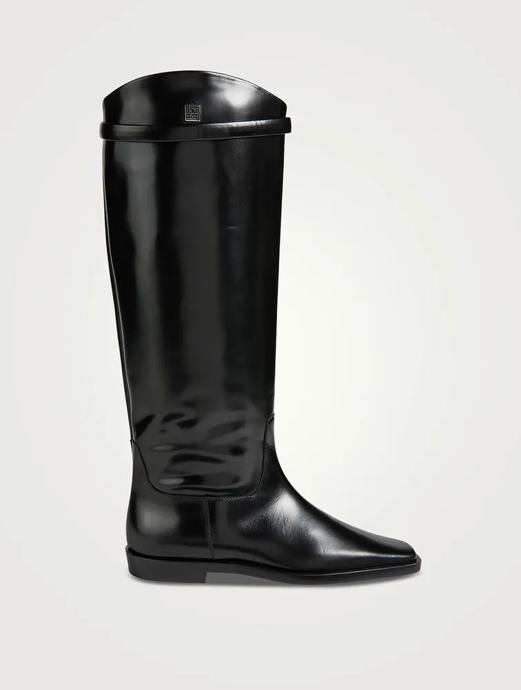 The Riding Leather Knee-High Boots