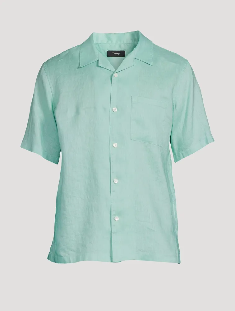Noll Linen Relaxed Short-Sleeve Shirt