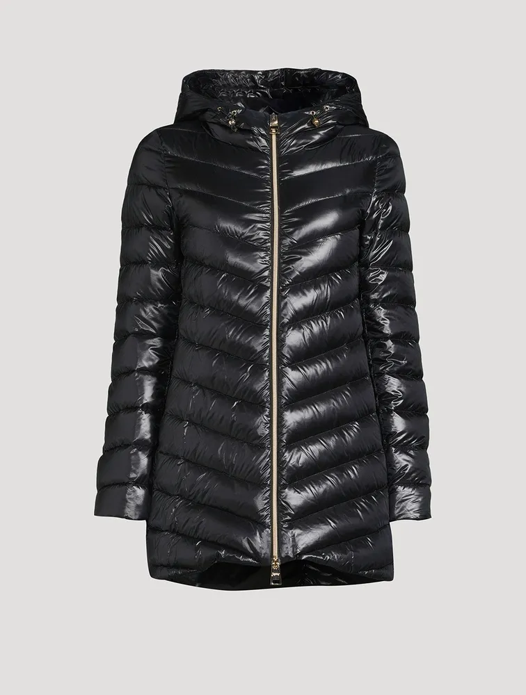 Ultralight Nylon Down A-Line Jacket
