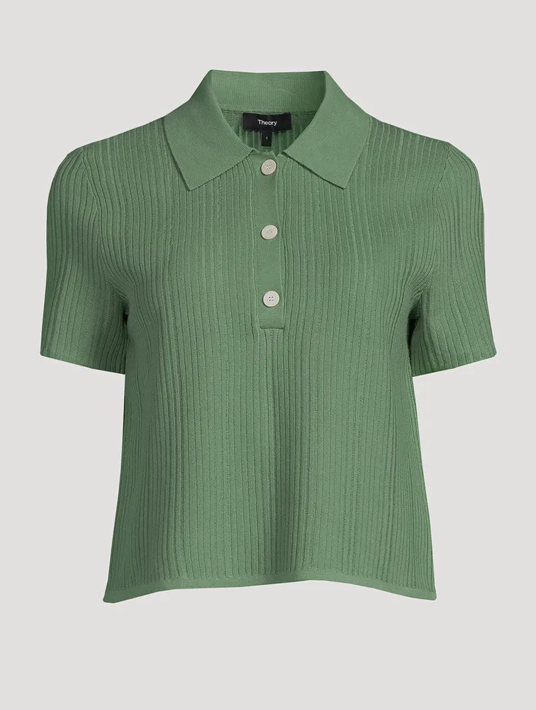 Cropped Polo Shirt