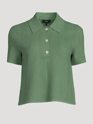 Cropped Polo Shirt