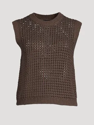 Crochet Cotton Sweater Vest