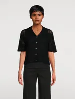Crochet Cotton Camp Shirt